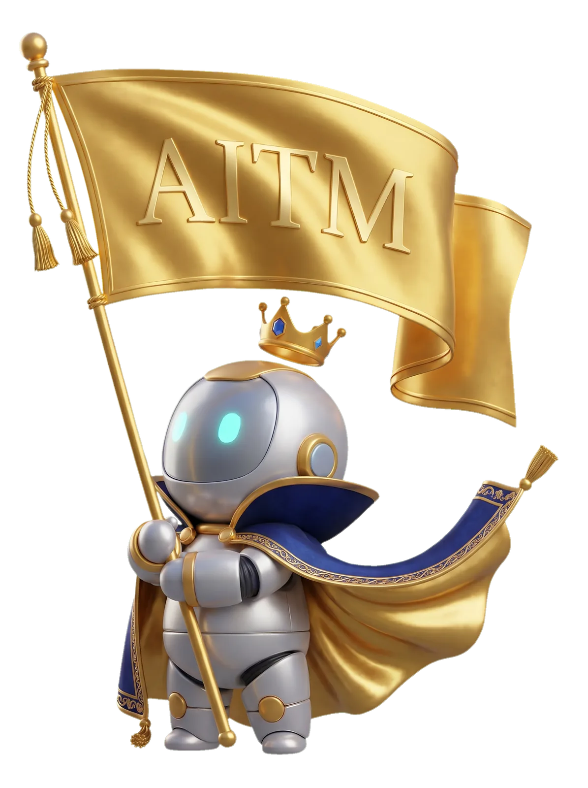 Mascot — With Banner